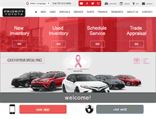 Tablet Screenshot of prioritytoyotachesapeake.com